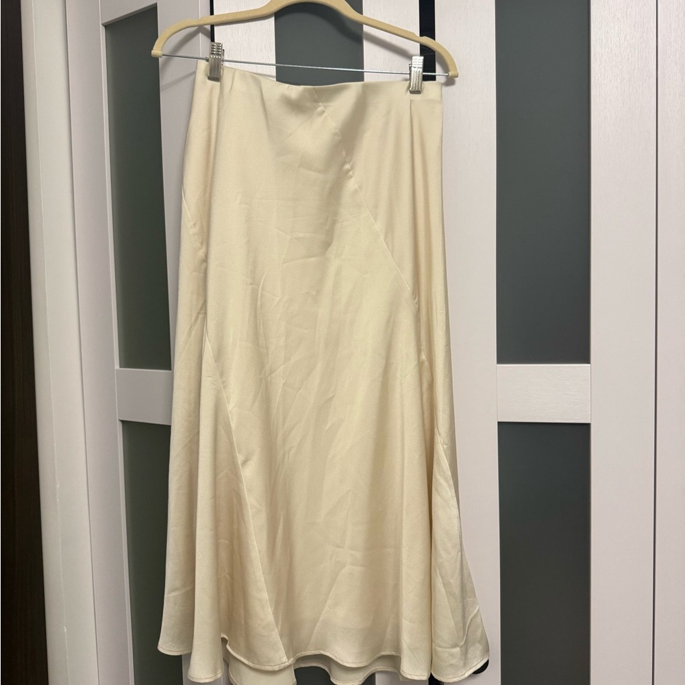 Banana Republic Cream A-Line Skirt